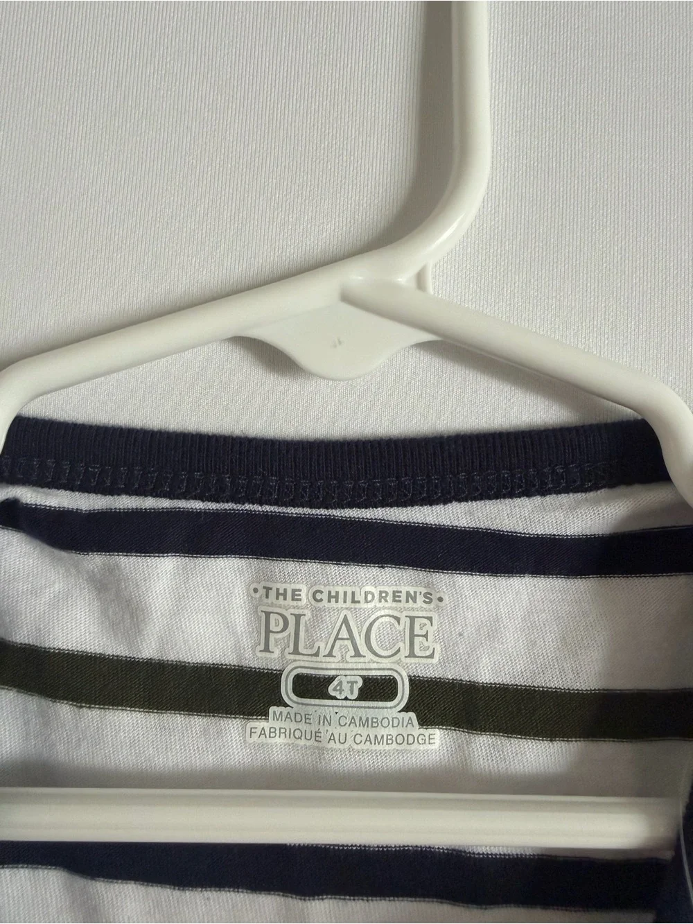 THE CHILDREN'S PLACE BOYS LONG SLEEVE STRIPED SHIRT 4T NEW W/ TAG!